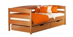 Дерев'яне ліжко НОТА ПЛЮС ТМ Естелла, дитяче односпальне, матеріал бук, основа ламелі,…