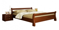Дерев'яне ліжко ДІАНА ТМ Естелла, матеріал бук, основа ламелі, 8 кольорів 140х200  Щит