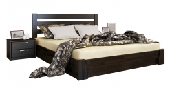 Дерев'яне ліжко Селена ТМ Естелла з підйомним механізмом, матеріал бук, основа ламелі, 8 кольорів