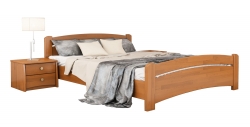Дерев'яне ліжко ВЕНЕЦІЯ ТМ Естелла, матеріал бук, основа ламелі, 8 кольорів 80х200  Масив