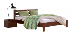 Дерев'яне ліжко РЕНАТА ЛЮКС ТМ Естелла, матеріал бук, основа ламелі, 8 кольорів 120х200 см Масив