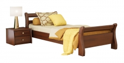 Дерев'яне ліжко ДІАНА ТМ Естелла, матеріал бук, основа ламелі, 8 кольорів 90х200  Щит