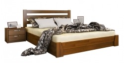 Дерев'яне ліжко Селена ТМ Естелла з підйомним механізмом, матеріал бук, основа ламелі, 8 кольорів