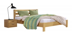 Дерев'яне ліжко РЕНАТА ЛЮКС ТМ Естелла, матеріал бук, основа ламелі, 8 кольорів