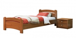 Дерев'яне ліжко ВЕНЕЦІЯ ТМ Естелла, матеріал бук, основа ламелі, 8 кольорів 80х190  Щит